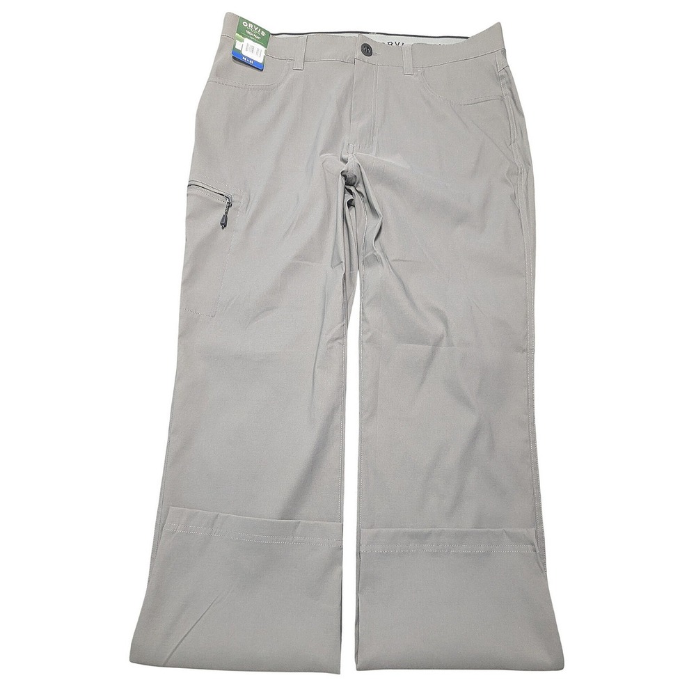 Orvis Classic Collection Tech Pants Gray 36x32 Stretch Water Repellent 1716851